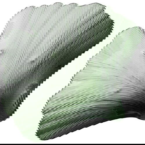Ixia Steklen dekorativni pladenj 31x33 cm Gingko – Cene
