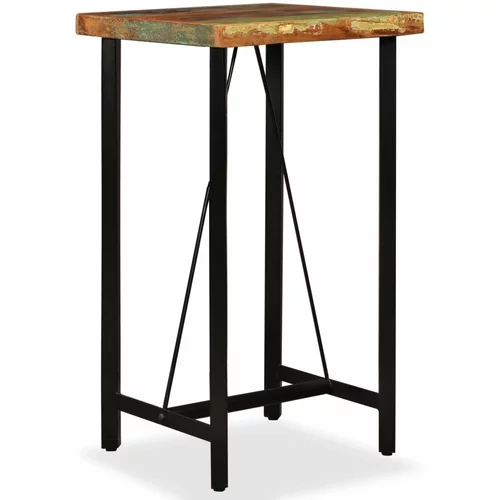  Barski stol od masivnog obnovljenog drva 60x60x107 cm