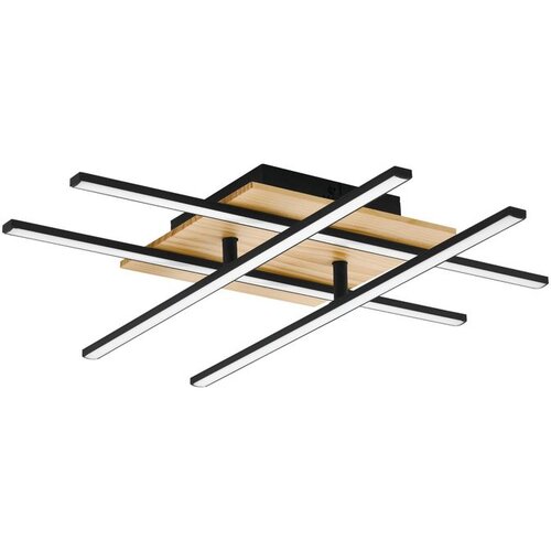 Eglo plafonjera MARINELLO 1 LED 2800 lm 50 cm crna borovina 99793 Slike