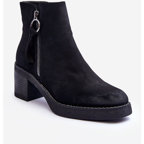 Boto Women's Classic Limoso Black Suede Boots Cene