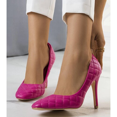 Gemre Quilted Pink High Heels Nadelia Cene