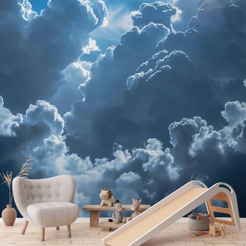  Foto tapeta - Animated Scenery: The Sun Battling with Clouds 196x140 Cijene