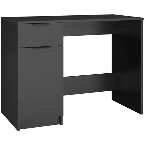 Maison Chic Pisalna miza - pisarniška miza - Računalniška miza črna 100x50x75 cm inženirski les, (21785344) Cene