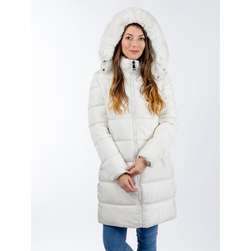 Glano Women&amp;#039;s quilted jacket - white Slike