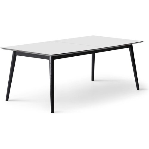 Hammel Furniture Bijeli/crni proširiv blagovaonski stol s bijelom pločom stola 100x210 cm Meza – Cijene