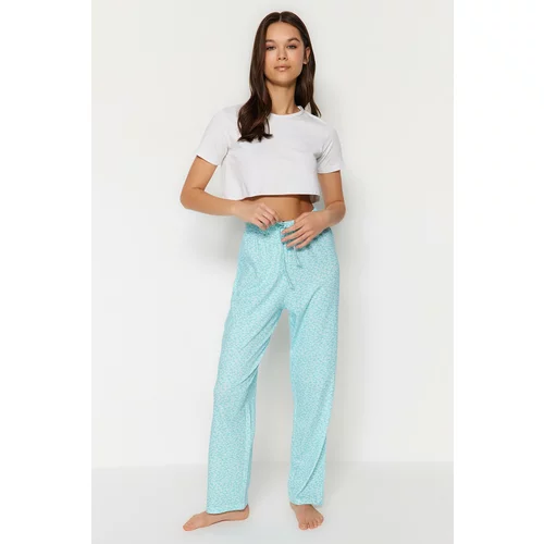 Trendyol Pajama Bottoms - Blue - Straight
