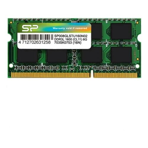 Silicon Power RAM SODIMM DDR3L 8GB 1600MHz SP008GLSTU160N02 Cene