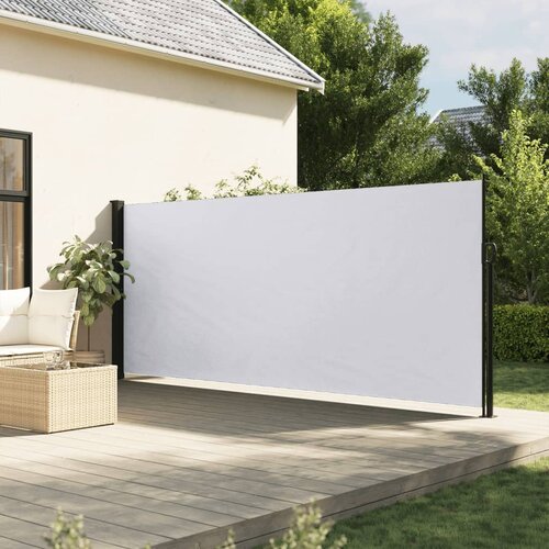  The Living Store Zložljiva stranska tenda bela 160x500 cm - Zložljiva Stranska Tenda, (21495849) Cene