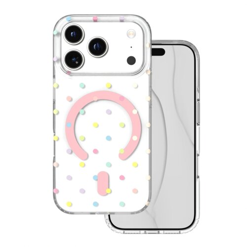 Onasi PolkaPop MagSafe ovitek za iPhone 17 Pro Max / iPhone 18 Pro Max bel Slike
