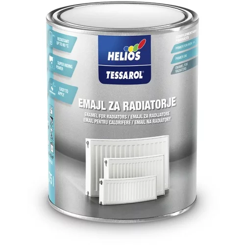 HELIOS TESSAROL Barva za radiatorje TESSAROL 9301 bela (750 ml, zaščita radiatorjev in višjim temperaturam izpostavljenih predmetov)