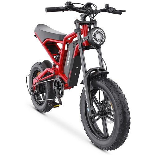 Hidoes HD-B6 električno kolo - 1200W motor 48V15.6AH baterija 20-palčne pnevmatike - rdeča, (21618708) Cene