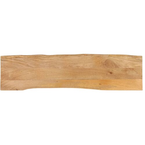 VidaXL Mizna plo&amp;scaron;ča 160x40x2,5 cm naraven rob trden mangov les, (21411793) Slike