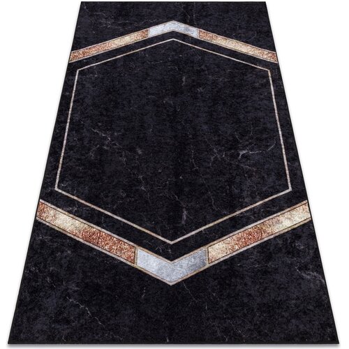 RugsX Preproge MIRO 52025.802 pralna preproga Marmor, geometričn 120x170 cm Črna Cene