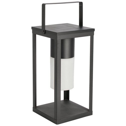 BIZZOTTO Crna LED lanterna sa solarnim panel/s USB (visina 38 cm) Solar – Cene