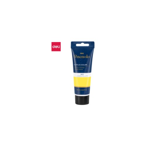 Deli AKRILNA BOJA U TUBI LIMUN ŽUTA 75ml EC75-MY Cene
