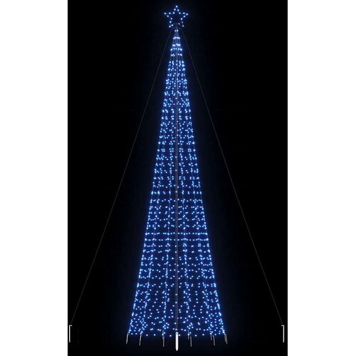 VidaXL LED božićno drvce sa &amp;scaron;iljcima 1534 LED plavo 500 cm Slike