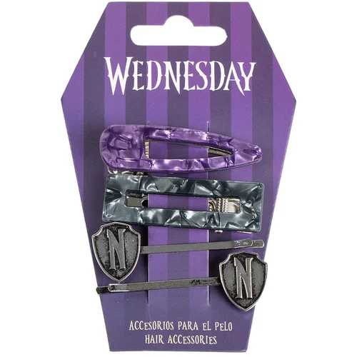 Wednesday HAIR ACCESSORIES CLIPS 4 PIECES