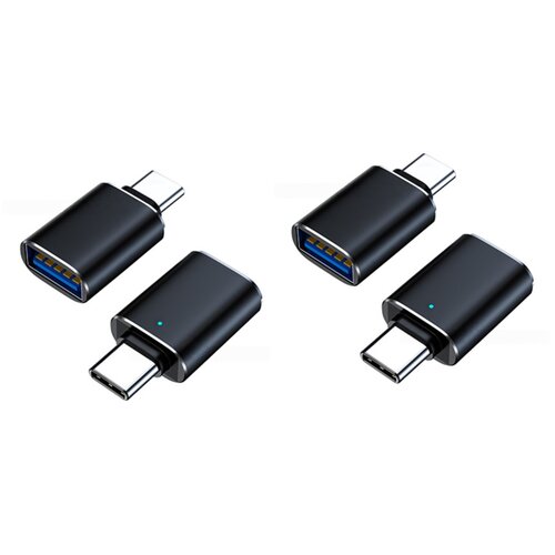 INF USB-C OTG adapter z LED, komplet 4, USB 3.0 aluminij 5Gbps Black, (5000277095) Cene