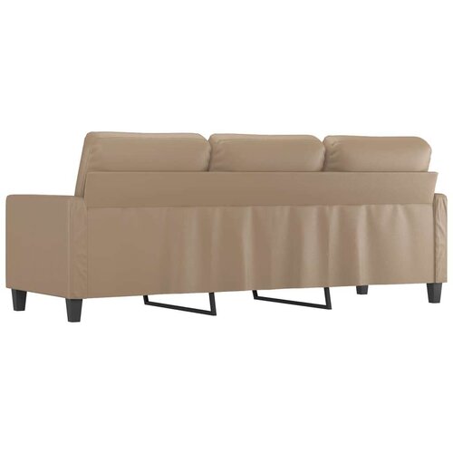 VidaXL Trosjed cappuccina 180 cm od umjetne kože Slike