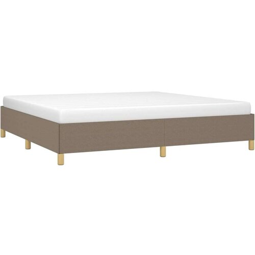 Okvir Za krevet smeđesivi 200x200 cm od tkanine Slike