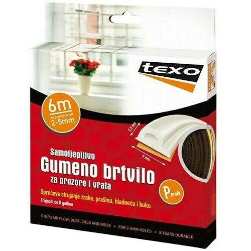 Texo Traka za brtvljenje (Smeđe boje, 6 m x 9 mm, Širine otvora 2 – 5 mm) Cijene
