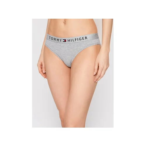 Tommy Hilfiger Klasične spodnje hlačke Bikini UW0UW01566 Siva