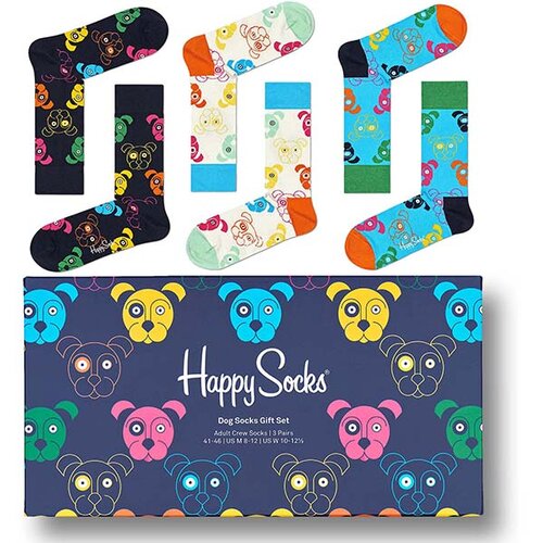 Happy Socks muške čarape lfs XDOG08_0150 3-PACK mixed dog socks gift set Cene