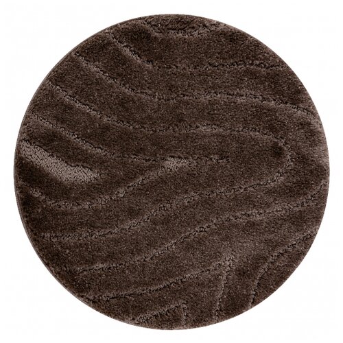RugsX Kopalni&scaron;ka preproga SUPREME krog WAVES, valovi, nedrseča, mehka - rjava cercle 50 cm, (5000175592) Cene