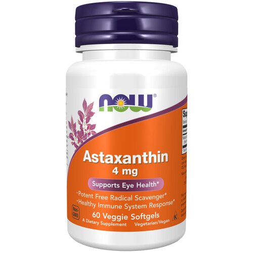 NOW astaxanthin 4mg 60 kapsula Slike