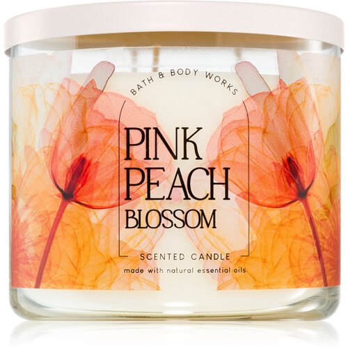 Bath &amp;amp; Body Works Pink Peach Blossom mirisna svijeća 411 g Slike
