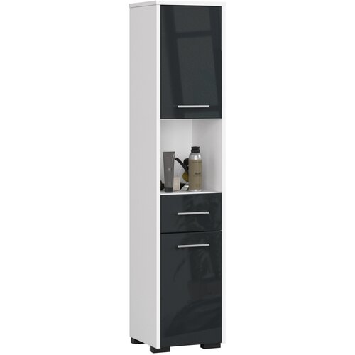 AKORD KOPALNIŠKA OMARA FIN KOLONA 30 2D 1SZ 1W 140cm GRAFITNI SJAJ, (21713979) Cene