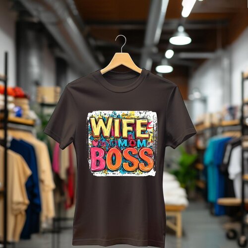 CAMISETA Majica sa &scaron;tampanim printom Cam 892, Ženska, Čokolada Cene