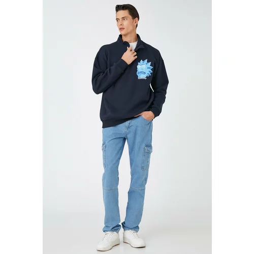 Koton Sweatshirt - Dark blue - Regular fit