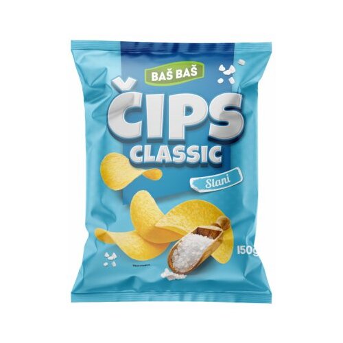 Ba&amp;scaron; Ba&amp;scaron; ČIPS CLASSIC SLANI 150G Slike