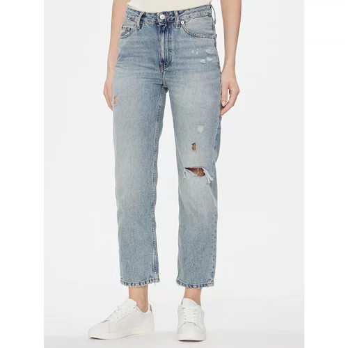 Tommy Hilfiger Jeans hlače Classic WW0WW40632 Modra Straight Fit