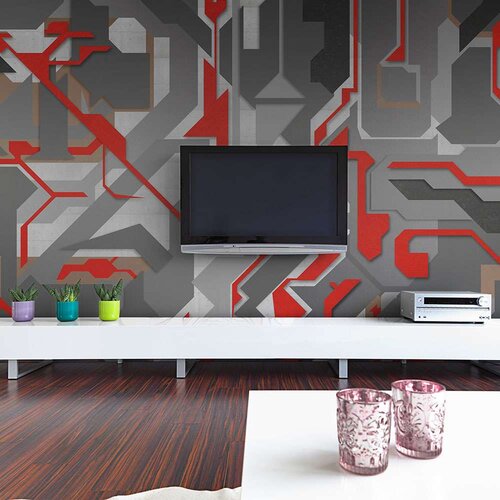  Tapeta - Abstract geometric paths 200x154 Slike