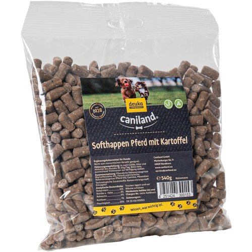 Caniland Soft ko&amp;scaron;čki s konjskim mesom brez žit - Varčno pakiranje: 2 x 540 g Slike