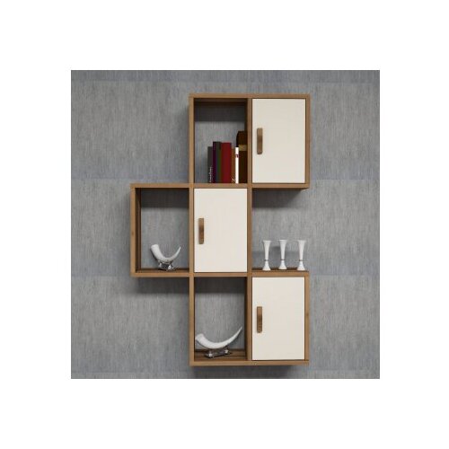 Hanah home flora walnut cream zidna polica Slike