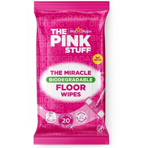 THE PINK STUFF Vlažne maramice za či&amp;scaron;ćenje poda The Miracle, 20 komada Slike