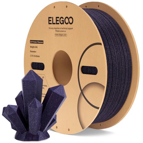  PLA Sparkle Black - 1,75 mm / 1000 g Slike