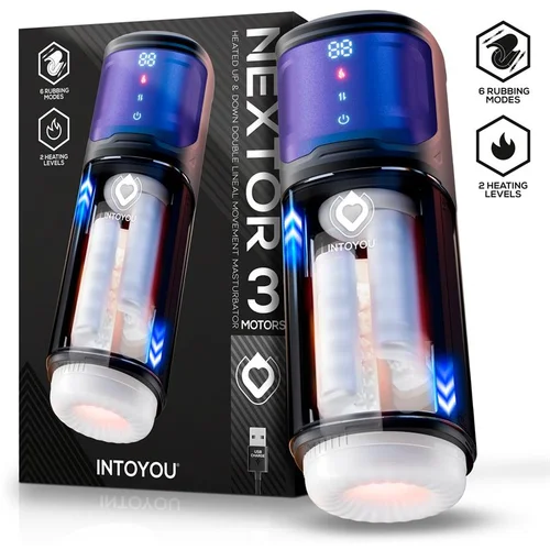 INTOYOU Nextor Heated Up&Down Double Lineal Movement 3 Motors Masturbator