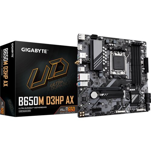 Gigabyte MB B650M D3HP AX AM5, 4xDDR5, 2xM.2, 4xSATA, 10x USB, HDMI, 2x DP, microATX Cijene