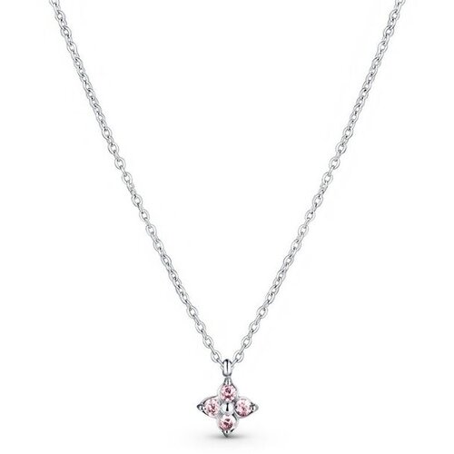 Vuch Ženska ogrlica Kristel Silver s motivom cvijeta, 44 cm Cijene