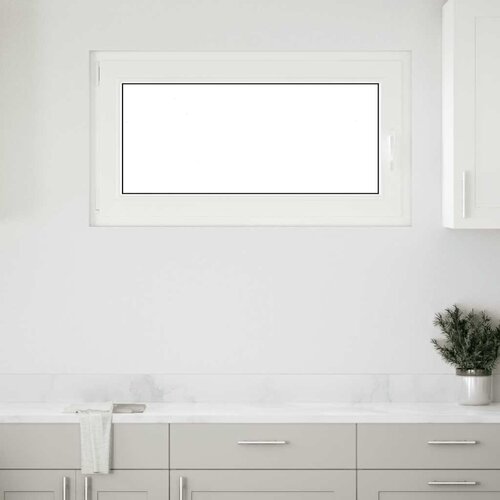 VidaXL Podrumski prozor &amp;quot;RISOR&amp;quot; 110x70 cm Okretno-nagibni DIN lijevi bijeli Slike
