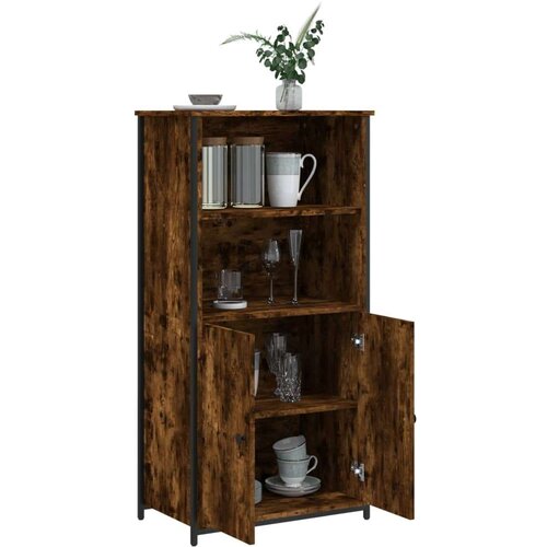 VidaXL Visoka komoda boja hrasta 62 x 36 x 121 5 cm konstruirano drvo Slike