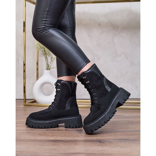 Resti Black women's Macnev lace-up boots Cene