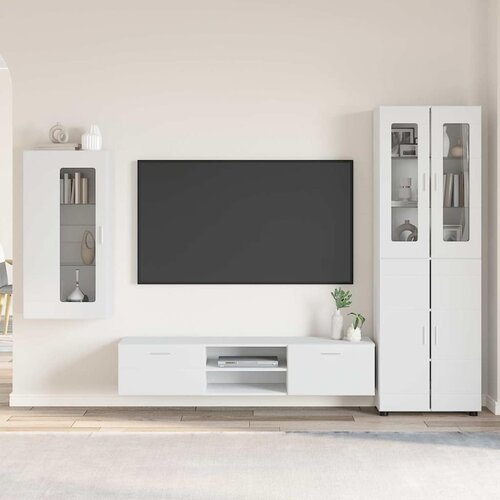  Set TV komoda FLORIN 3 kom. Bijelo Konstruirano drvo Cene