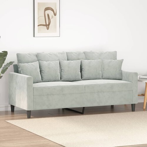 vidaXL Dvosjed Svjetlosiva 140 cm baršunasti Cijene