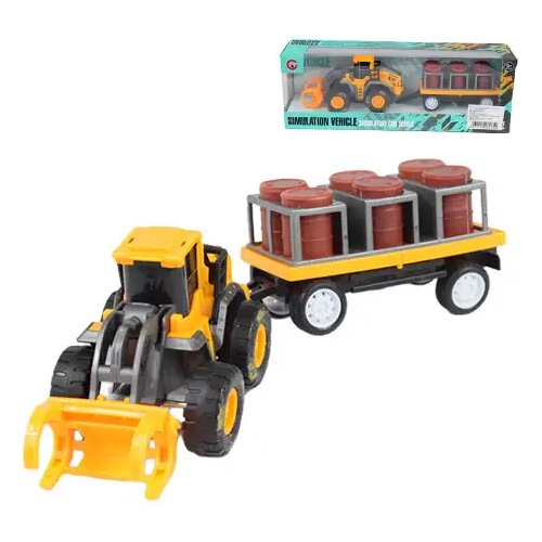 Magic Toys Engineering Truck: Traktor sa bačvama za ulje i prikolicom 24cm Cijene