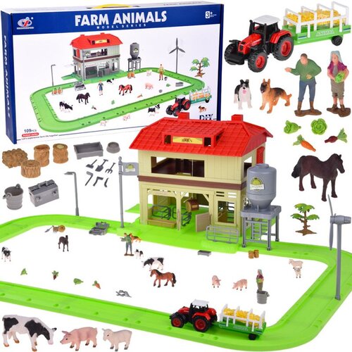  Set farma sa &scaron;talom, cestom, traktorom i figurama životinja Cijene